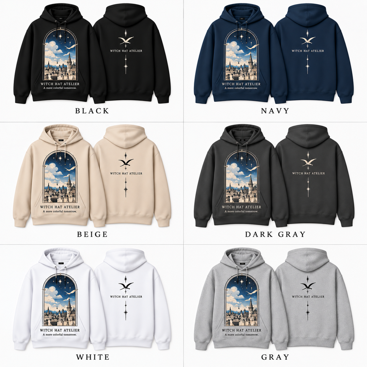 Premium Witch Hat Atelier Sky Hoodie – 6 Colors Available