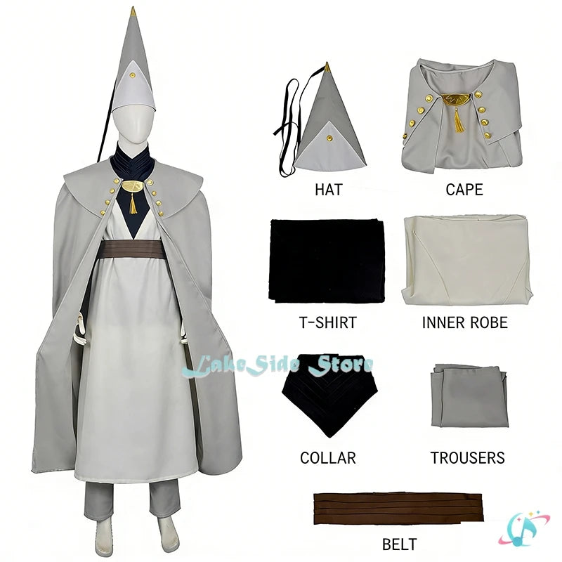 Qifrey Cosplay - Hat, Cloak, Wigs, Belt & Costume