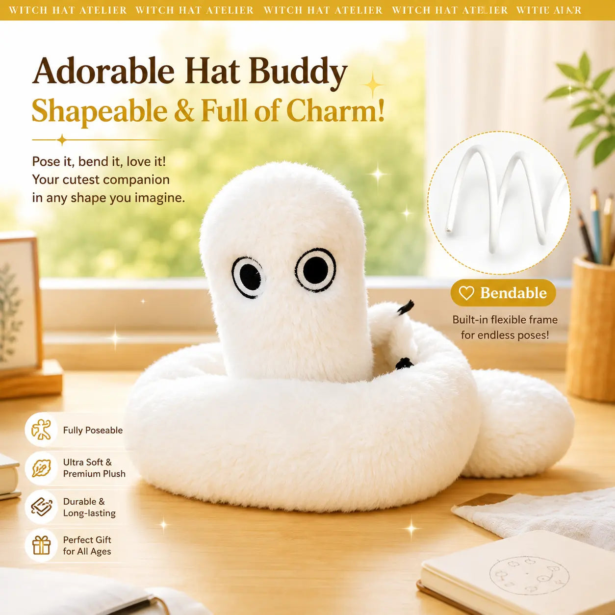 Witch Hat Atelier Brushbuddy Plush - 40 cm / 15.9 in