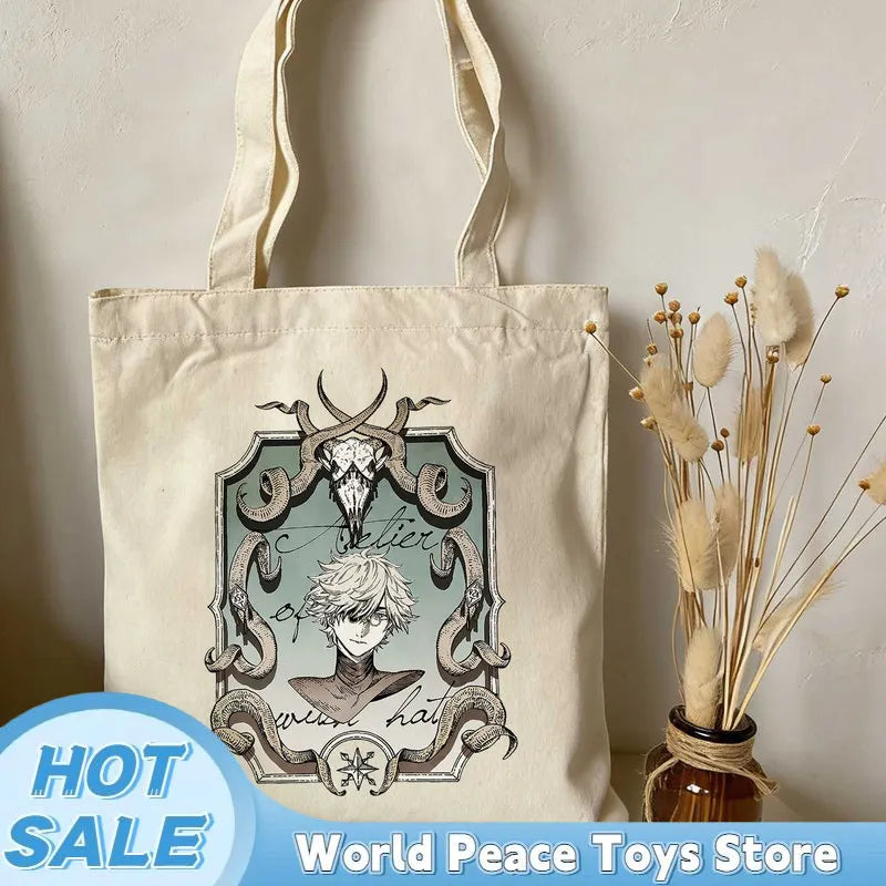 Witch Hat Atelier Large Tote Bag 35x40cm (13.8 x 15.7 in) - Coco