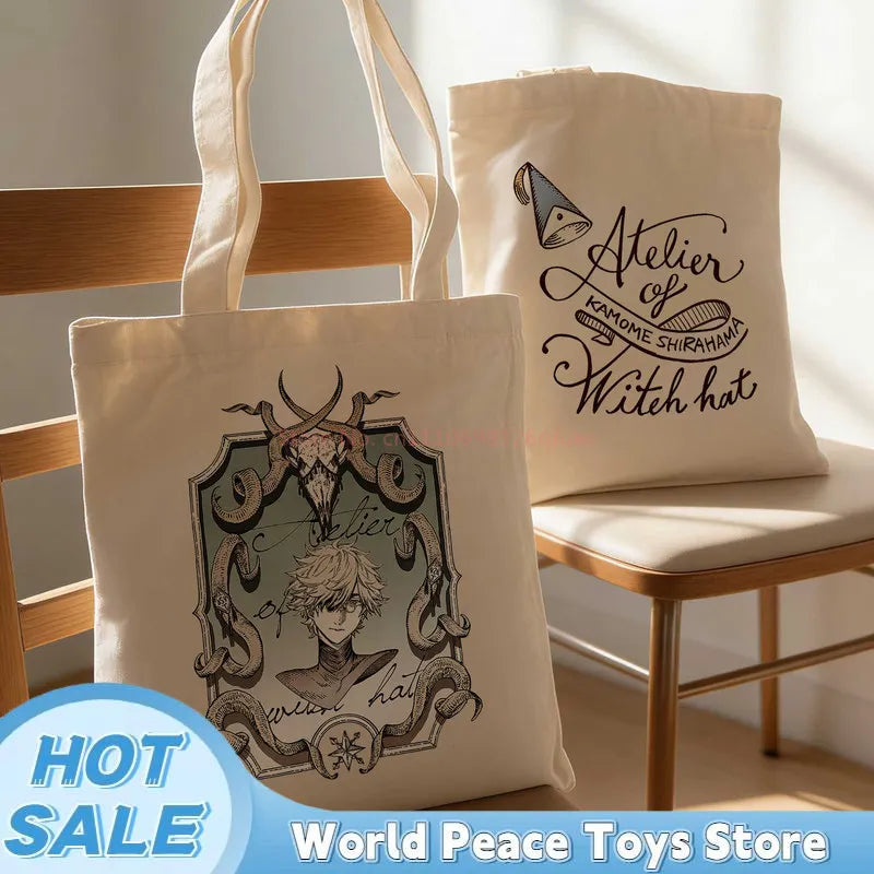 Witch Hat Atelier Large Tote Bag 35x40cm (13.8 x 15.7 in) - Coco