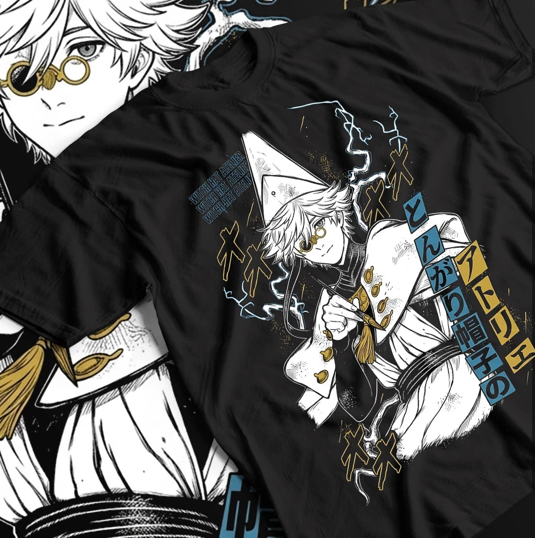 Witch Hat Atelier Qifrey schwarzes T-Shirt