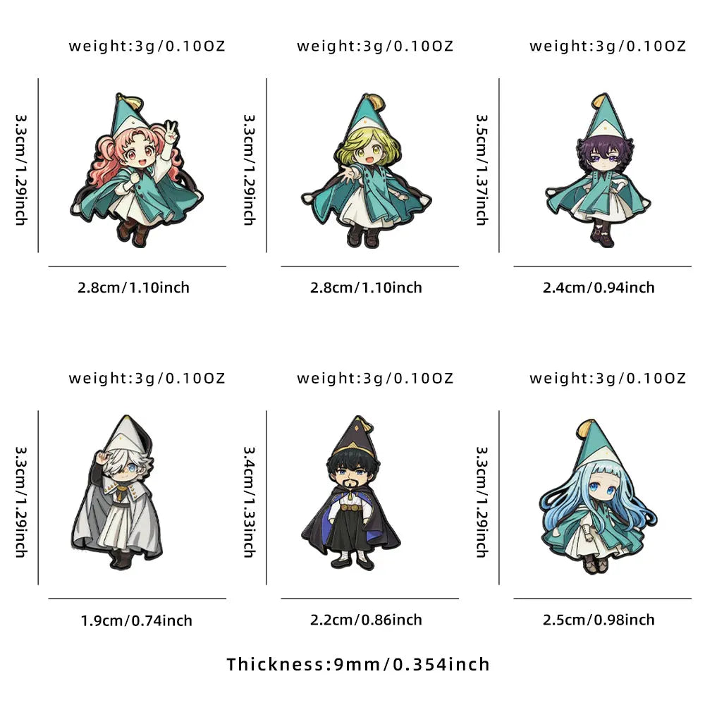 Witch Hat Atelier Enamel Pin Set - 6PCS Coco Agott Olruggio Richeh