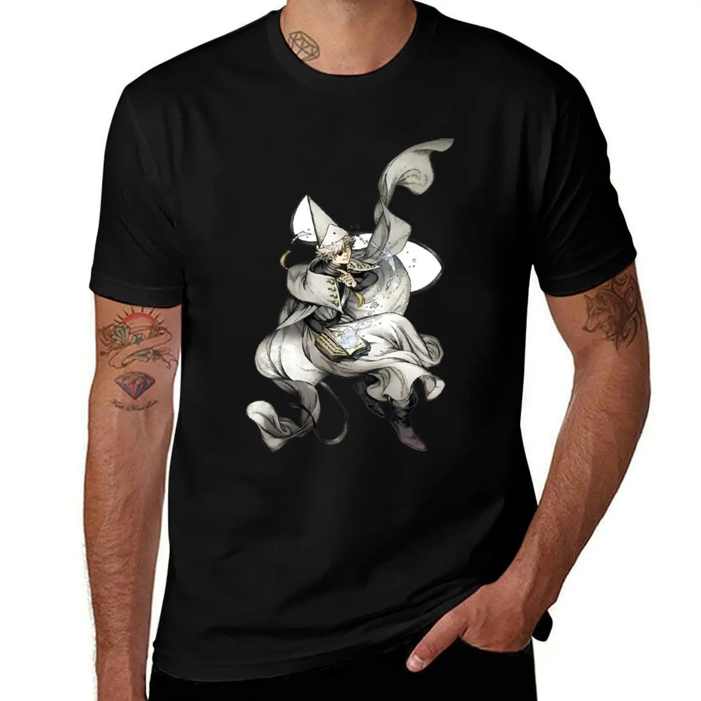 T-shirt noir Atelier des Sorciers - Qifrey