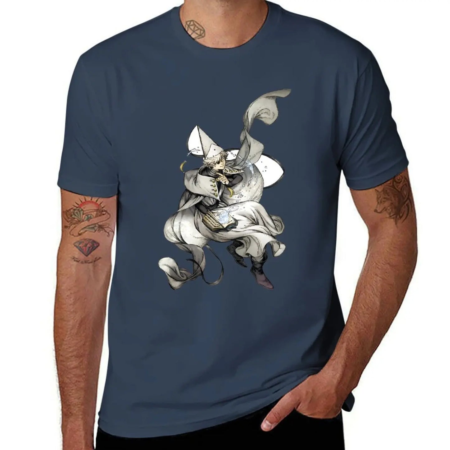Witch Hat Atelier Marineblaues T-Shirt – Qifrey